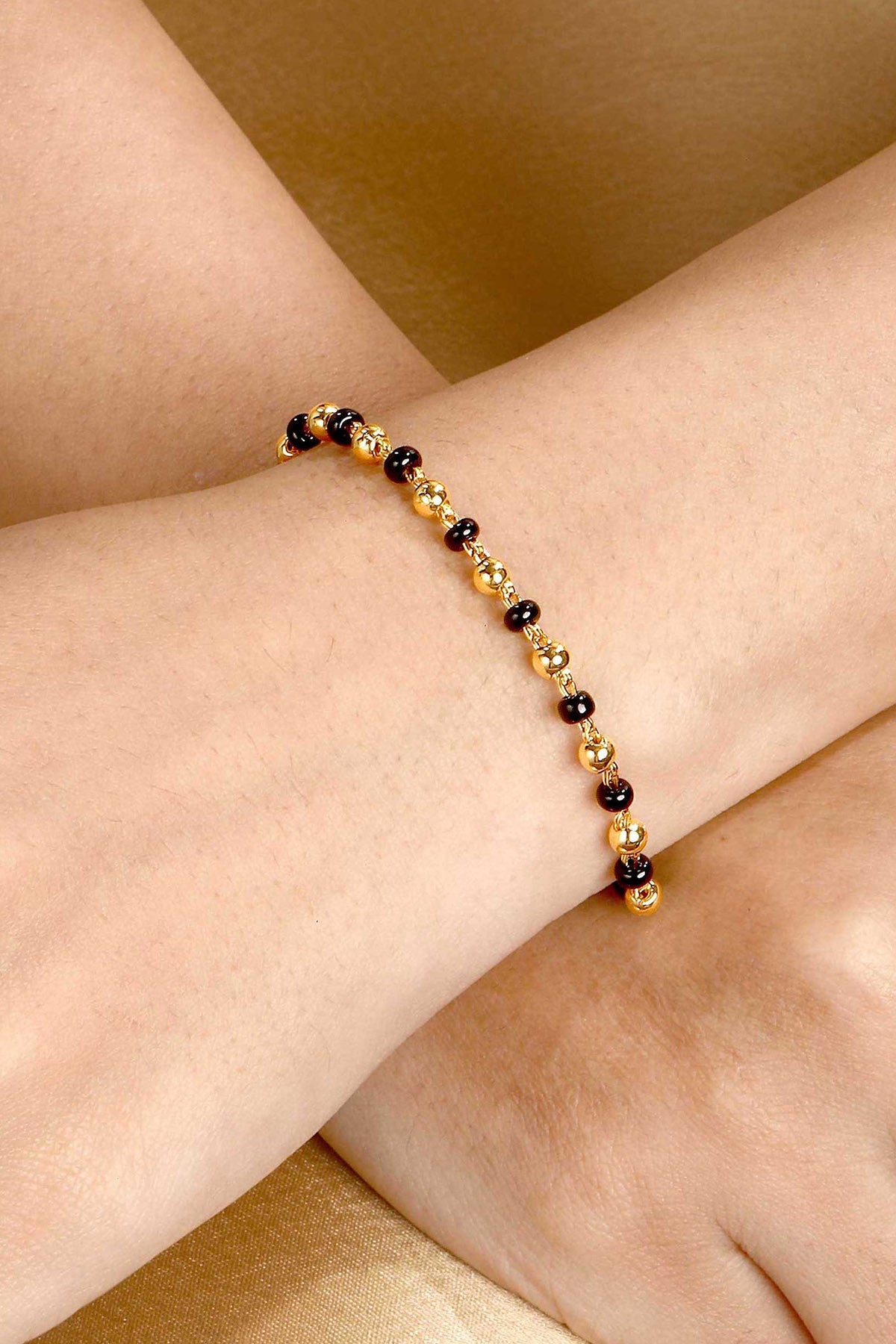 Buy Black Classic Hand Mangalsutra by Sica for women online at ScrollnShops